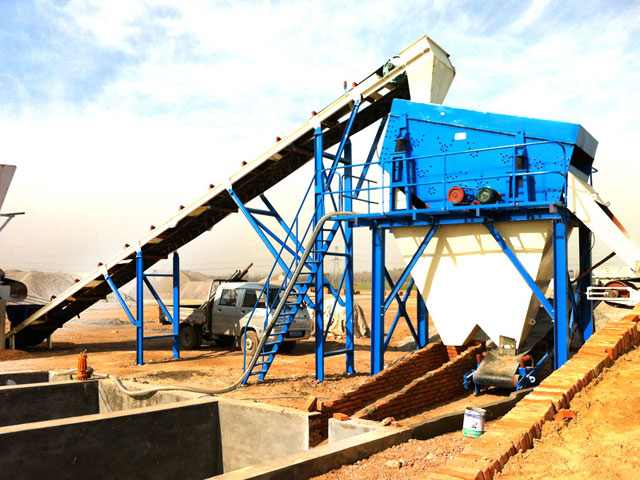 混凝土攪(jiao)拌站同步振動水(shuǐ)洗機